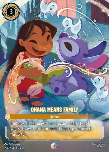 O.ha.na Ohana means Family (Enchanted) (224) | Busca de Cartas | LigaLorcana
