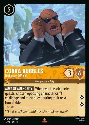 Cobra Bubbles - Dedicated Official (#14) - Chuck TCG
