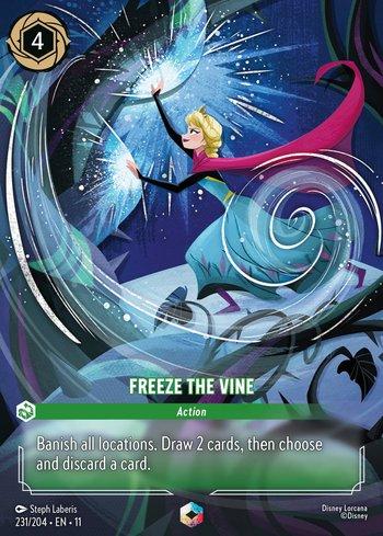 ロルカナ　freeze the vine エンチャンテッド　英語版　1枚① Freeze the Vine (Enchanted) (231) | Busca de Cartas | LigaLorcana
