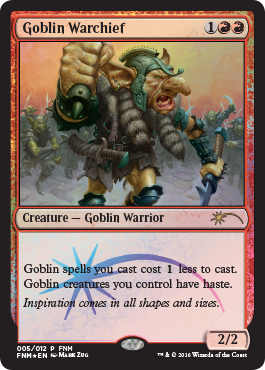Comandante de Guerra Goblin (#2016) / Goblin Warchief (#2016)