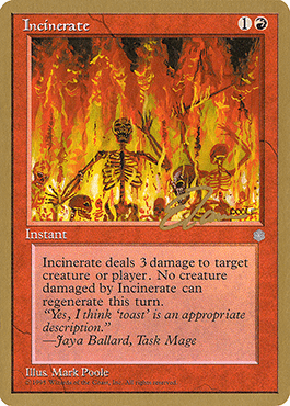 Incinerar / Incinerate