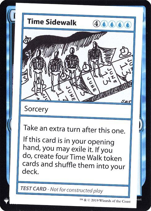 テストカード Time Sidewalk　ミステリーブースターtime walk Time Sidewalk | Busca de Cartas | LigaMagic