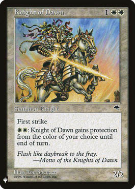 Cavaleiro do Alvorecer / Knight of Dawn
