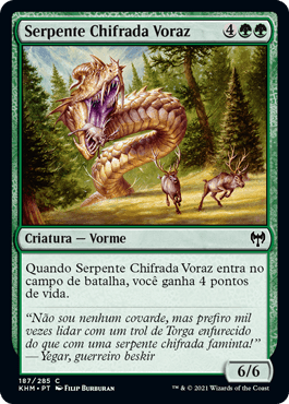 Serpente Chifrada Voraz