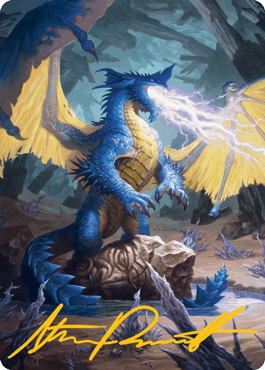 Dragão Azul (Art Card com Assinatura) / Blue Dragon (Art Card with Signature)