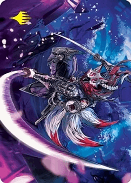 Kitsune da Tempestade de Lâminas (Art Card com Assinatura) / Blade-Blizzard Kitsune (Art Card with Signature)