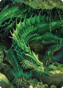Dragão Verde à Espreita (Art Card) / Lurking Green Dragon (Art Card)