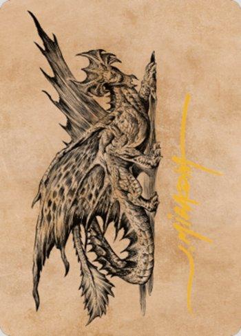 Dragão de Latão Ancião #2 (Art Card com Assinatura) / Ancient