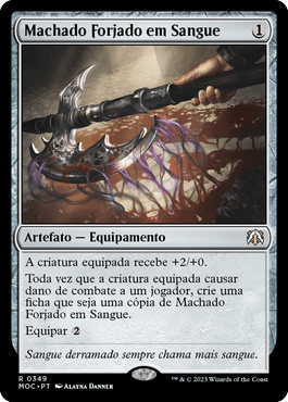 Machado Forjado em Sangue / Bloodforged Battle-axe