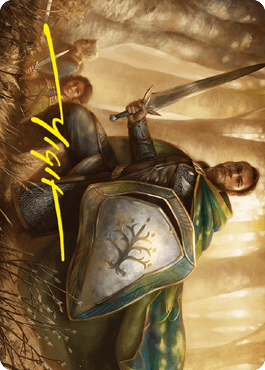 Boromir, Guardião da Torre (Art Card com Assinatura) / Boromir, Warden of the Tower (Art Card with Signature)