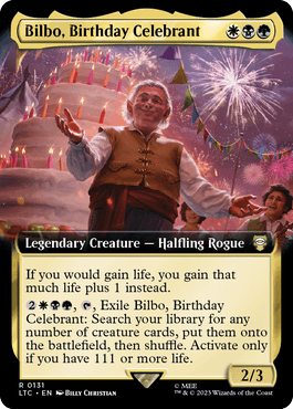 Bilbo, Aniversariante / Bilbo, Birthday Celebrant