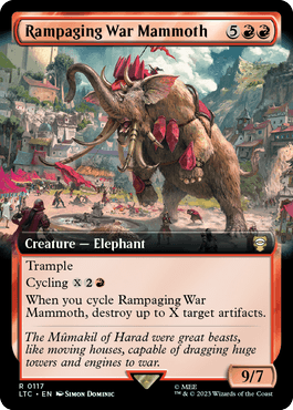 Mamute de Guerra Enfurecido / Rampaging War Mammoth