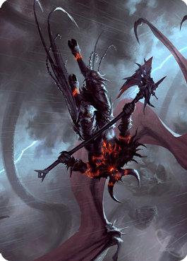 Demônio da Runa Ardente (Art Card) / Burning-Rune Demon (Art Card)