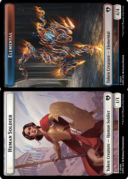 Humano Soldado 1/1 // Elemental 4/4 / Human Soldier 1/1 // Elemental 4/4