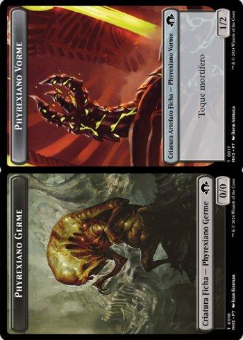 Phyrexiano Germe 0/0 // Phyrexiano Vorme 1/2 / Phyrexian Germ 0/0 // Phyrexian Wurm 1/2