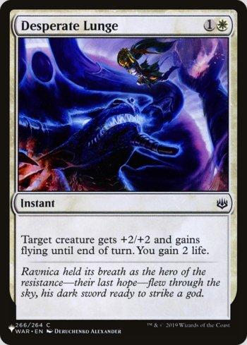 Mergulho Desesperado / Desperate Lunge