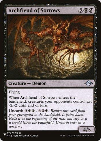 Arquidemônio dos Pesares / Archfiend of Sorrows