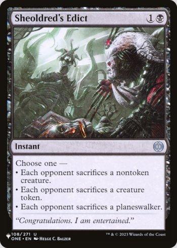 Édito de Sheoldred / Sheoldreds Edict