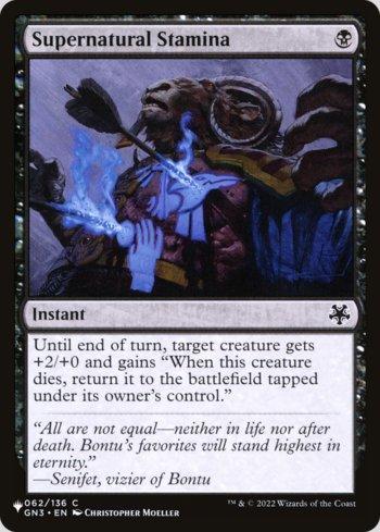 Resistência Sobrenatural / Supernatural Stamina