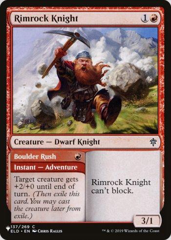 Cavaleiro de Rochabeira // Carga do Pedregulho / Rimrock Knight // Boulder Rush
