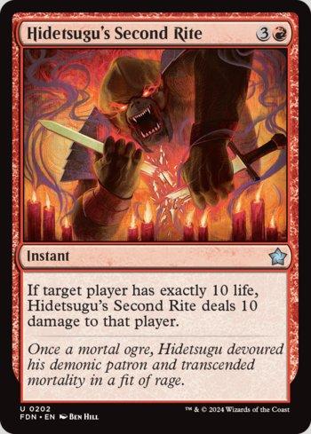 Segundo Rito de Hidetsugu / Hidetsugus Second Rite