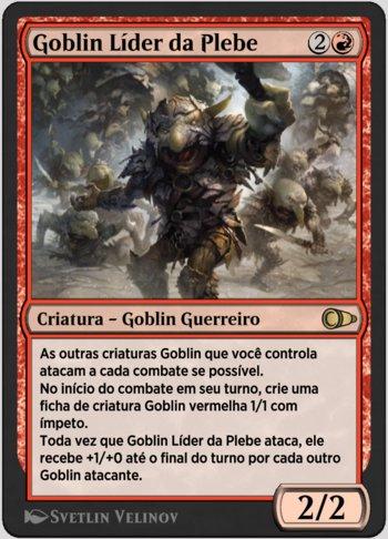 Goblin Líder da Plebe / Goblin Rabblemaster