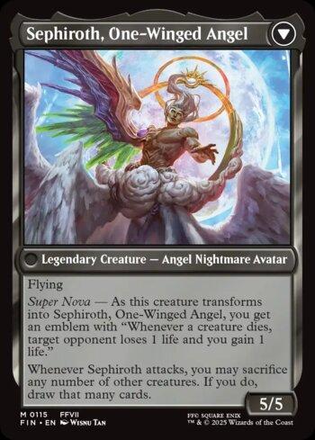 マジック：ザ・ギャザリング Sephiroth, Fabled SOLDIER & One-Winged Sephiroth, SOLDIER Lendário / Sephiroth, Fabled SOLDIER