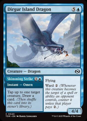Dragão da Ilha de Dirgur // Golpe Deslizante / Dirgur Island Dragon // Skimming Strike