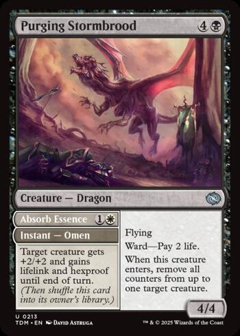 Tempesdrago Expurgador // Absorver Essência / Purging Stormbrood // Absorb Essence