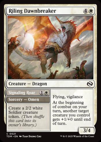 Predador da Aurora Irritado // Rugido Sinalizador / Riling Dawnbreaker // Signaling Roar