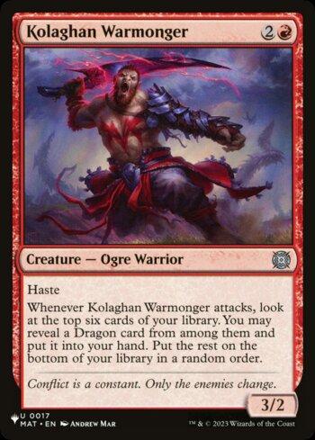 Belicista de Kolaghan / Kolaghan Warmonger
