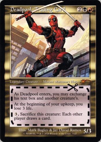 Deadpool, Trading Card | Deal Cards