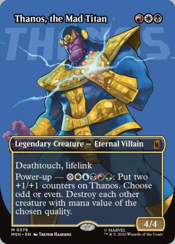 MTG Thanos The Mad Titan サノス Thanos, the Mad Titan | Busca de Cartas | LigaMagic