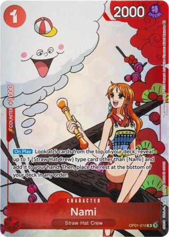 2023 ONE PIECE NAMI #016 キャラクターカード Nami (Gift Collection 2023) (OP01-016-GC) | Busca de Cartas