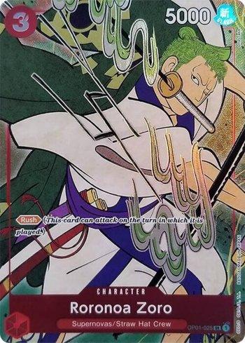 Roronoa Zoro (English Version 1st Anniversary Set) (OP01-025-1A