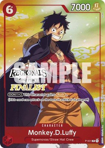 オフライン地域　REGIONALS ニカルフィ Monkey.D.Luffy (001) (Offline Regional 2024 Vol. 2) [Finalist] (#P