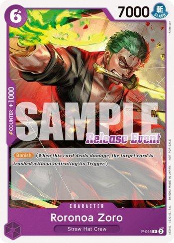 Roronoa Zoro (ST15 ST20 Release Event Pack) (P-045-EP) | Busca de