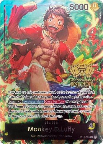 Monkey.D.Luffy (2nd Anniversary Tournament) (ST13-003-AT) | Busca