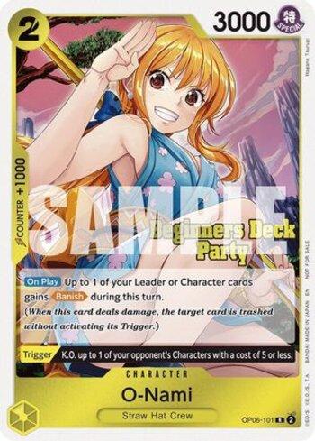 ワンピースカード O-NAMI #101 GEM MT 10 O-Nami (Beginners Deck Party (ST23) (ST28) Participation Pack
