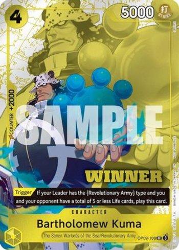 Bartholomew Kuma (Winner Pack 2025 Vol. 4) (#OP09-108-WP) - Epic