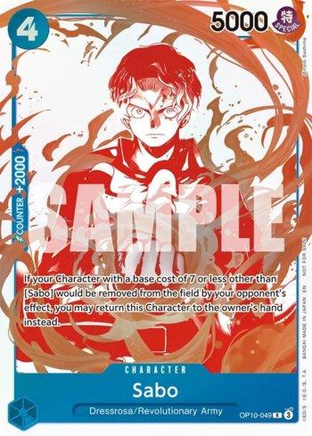 ONE PIECE SABO 3周年記念カード GEM MT 10 Sabo (3rd Anniversary Treasure Campaign Pack) (OP10-049-3A