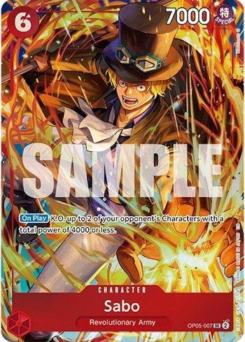 2023 ONE PIECE Sabo カード Sabo (Illustration Box Vol.5) (OP05-007-IB) | Busca de Cartas