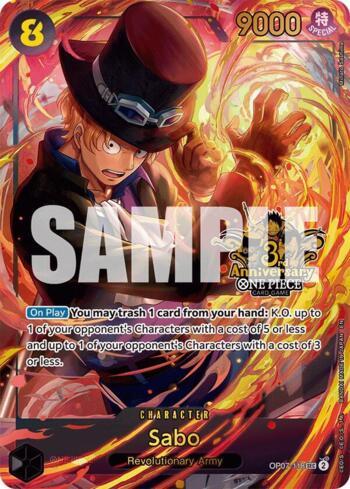 Sabo (Japanese Version 3rd Anniversary Set) (OP07-118-3A) | Busca
