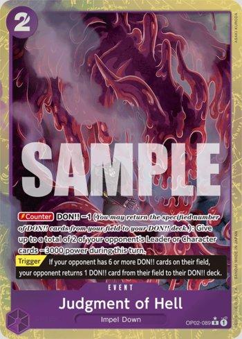 Judgment of Hell (Alternate Art) (#OP02-089-AA) | Mega Geek - Cardgame