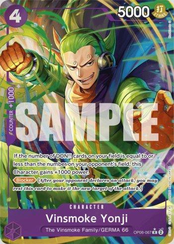 Vinsmoke Yonji (067) (Alternate Art) (#OP06-067-AA) - Epic Game