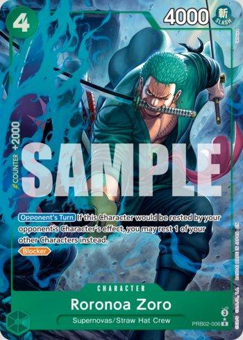 Roronoa Zoro (006) (Alternate Art) (PRB02-006-AA) | Busca de