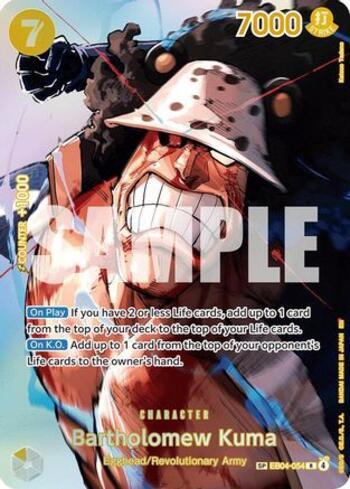 KUMAページ Bartholomew Kuma (SP) (EB04-054-SP) | Busca de Cartas | LigaOnePiece