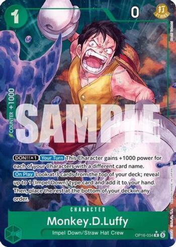 マイニング落ちグラボセット luffy Monkey.D.Luffy (034) (Alternate Art) (#OP16-034-AA) | Geek Five