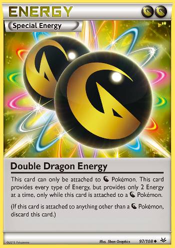 carta Pokemon energia dragão dupla (97/108) céus estrondosos