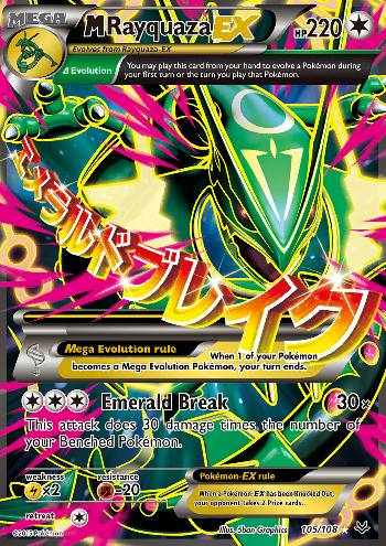 Mega Rayquaza Ex Shiny em Perfeito Estado